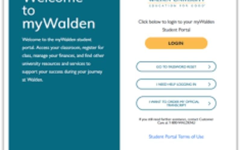 Mywalden University Student Portal