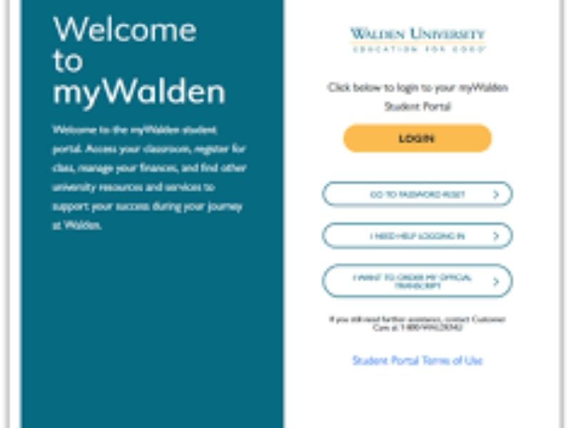 Mywalden University Student Portal