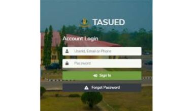 TASUED Portal Login Returning Students